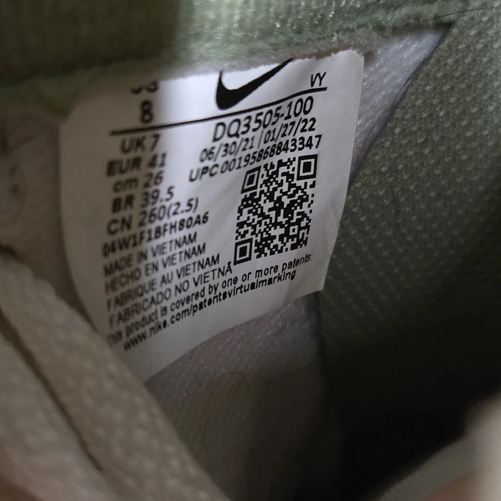 Men's Size 8‎ - Nike Air Force 1 Mid QS "Jewel Oil Green"  Good Condition - Picture 7 of 10